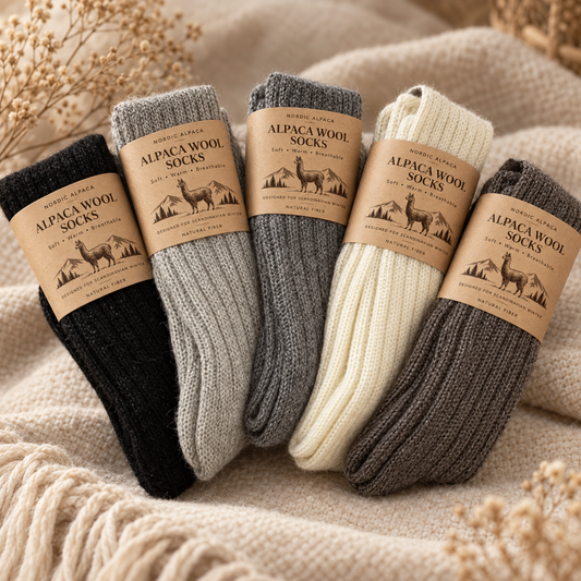 Alpaca Wool Socks - natural warmth for cold feet