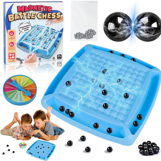 Magnetic Family Game - Magnetic Balls + Challenge Wheel