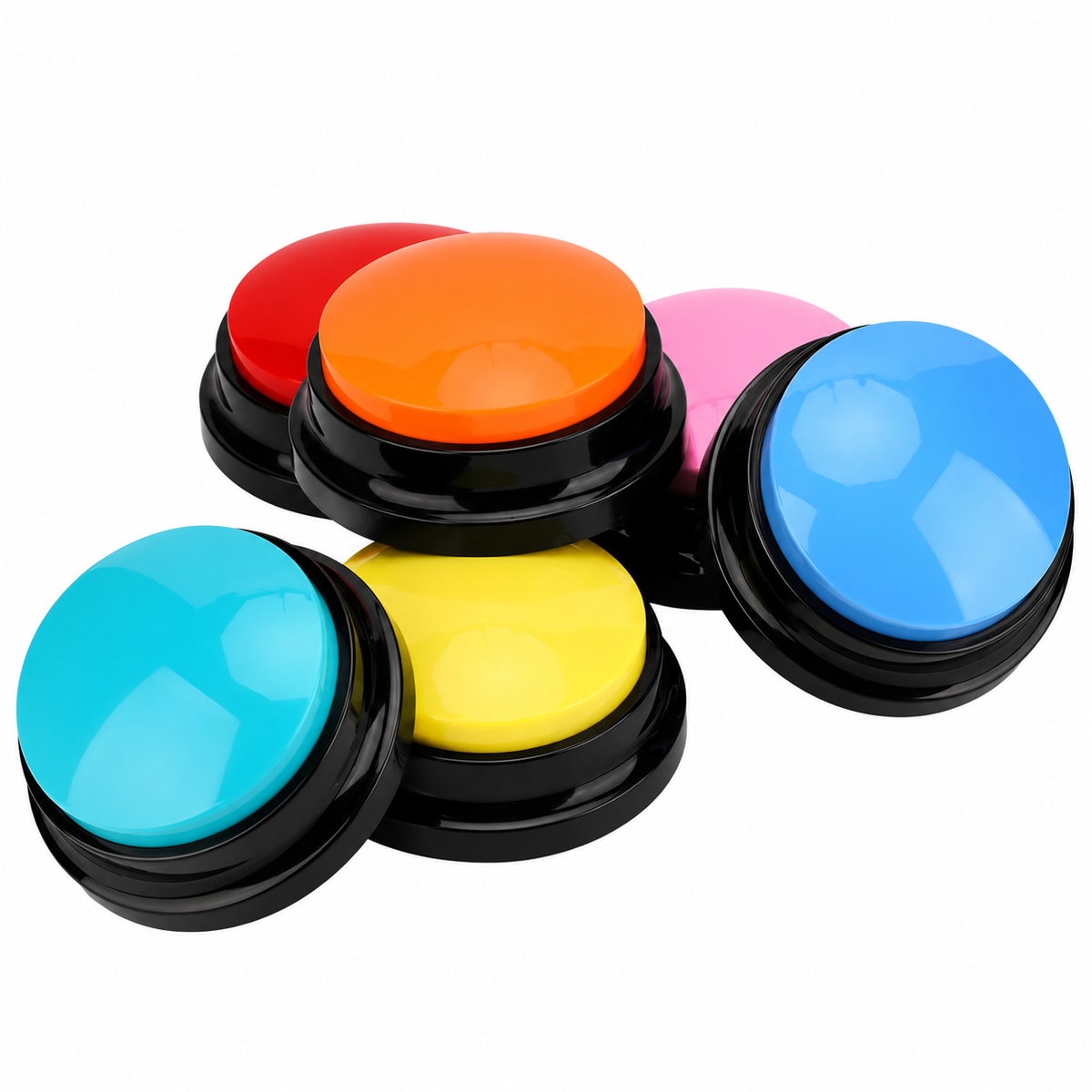 Talking button with voice recording for dogs and cats