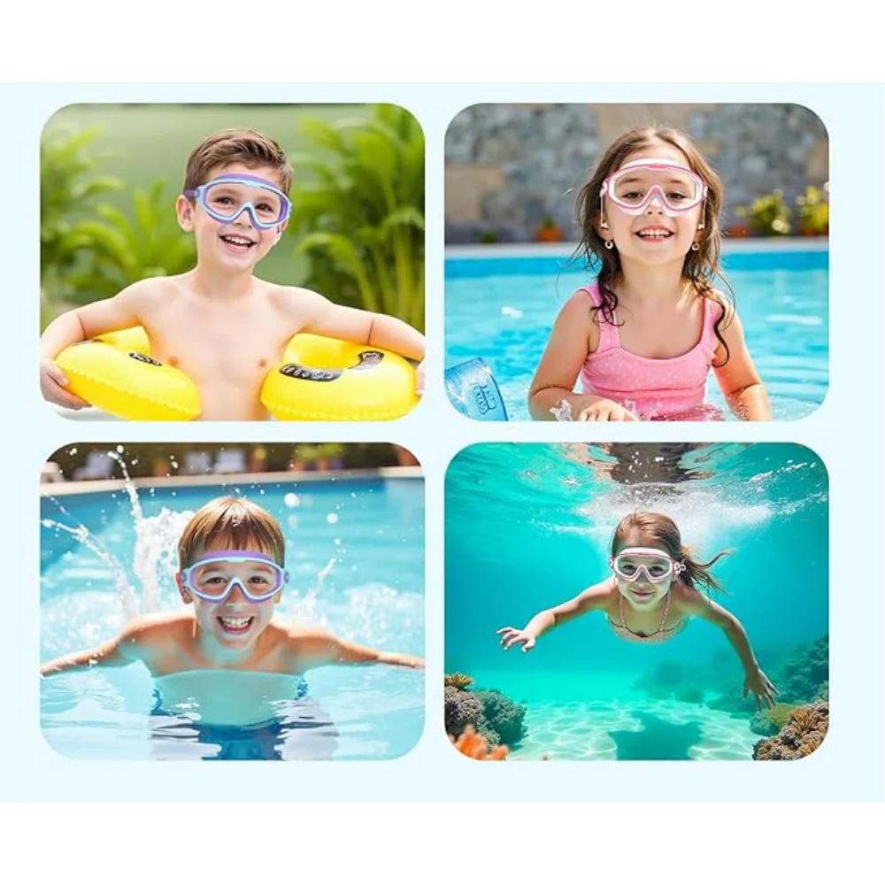 AquaGuard Kids' Goggles with Ear Protectors (2-14 Years)