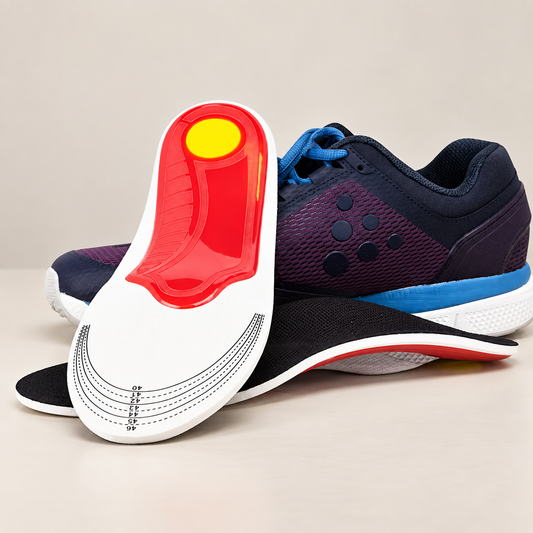 Orthopedic insoles – Relieves the heels and supports the arch of the foot