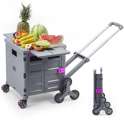 Collapsible Pull Cart with Stair Climber