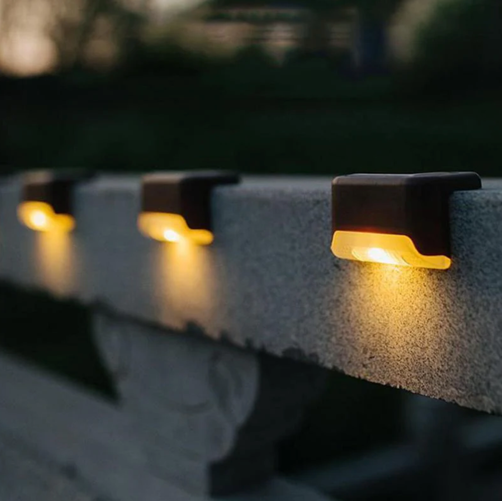 Solar powered LED lamp