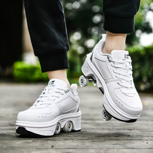 Sneakers with wheels - GlideStep 2-in-1 roller shoes
