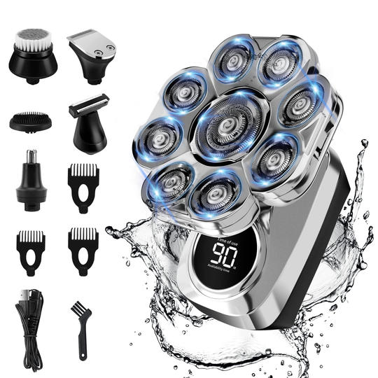 Exclusive 6-in-1 shaver - grooming kit for head and face