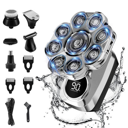 Exclusive 6-in-1 shaver - grooming kit for head and face