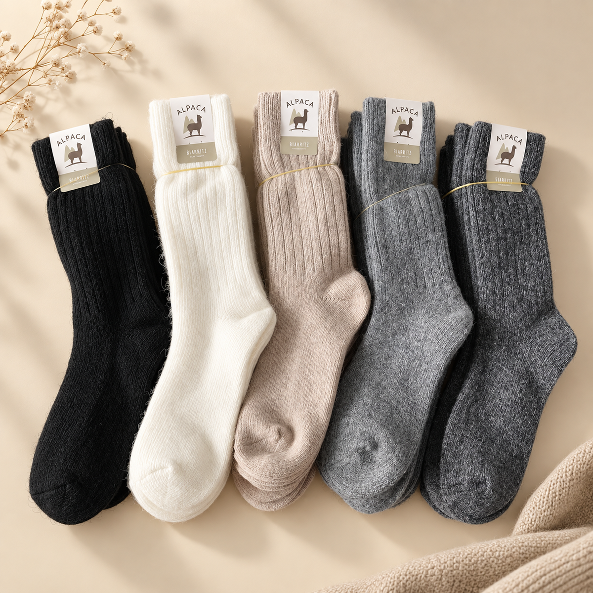 alpaca wool socks – natural warmth for cold feet