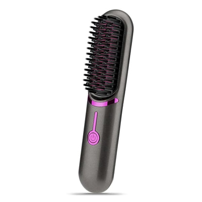 Portable Heat Brush - Smooth, styled hair in minutes