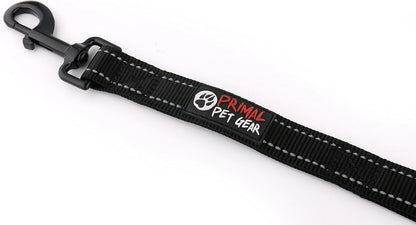 Reflex leash with double handles