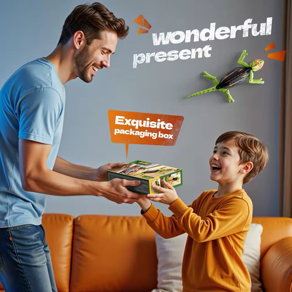 Gecko, Beetle and Spider - remote controlled climbing toys for all ages