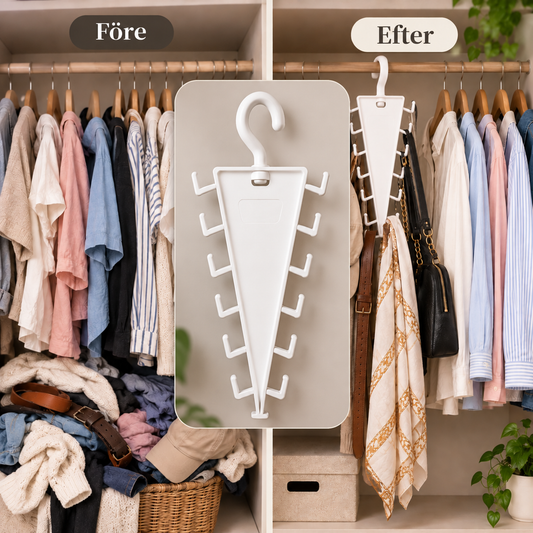 V-shaped wardrobe hanger