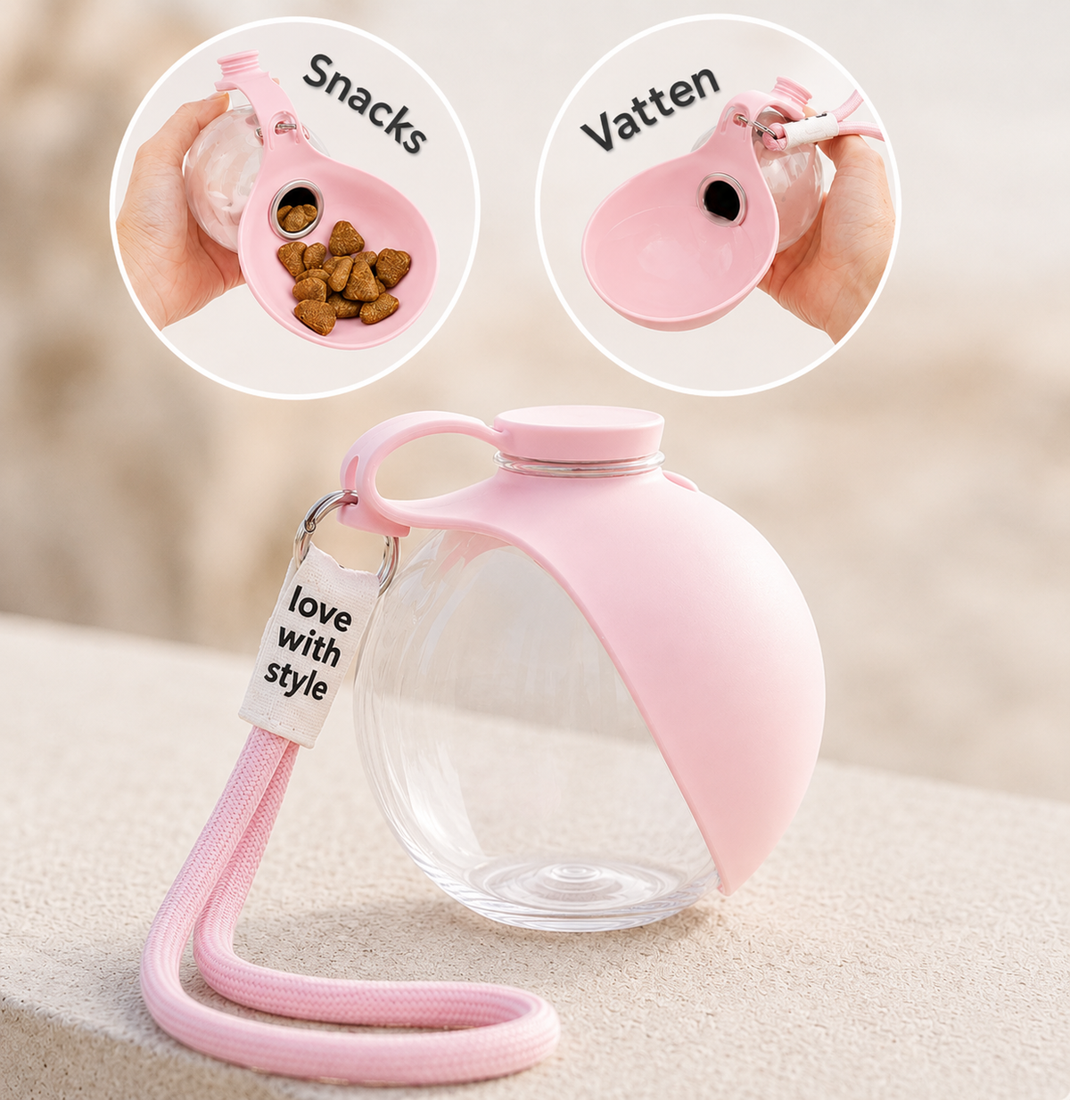 2-in-1 Water Bottle for Pets