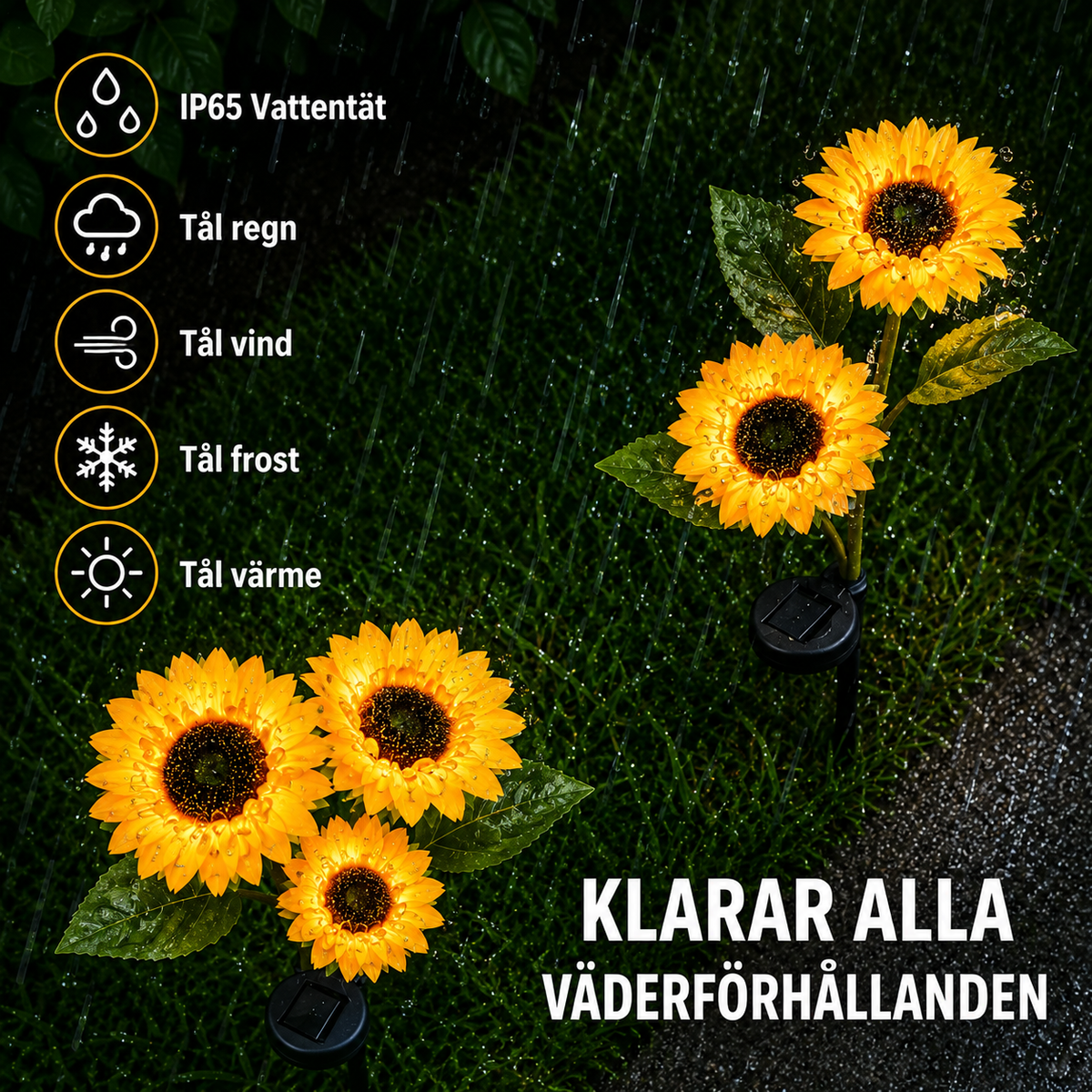Sunflower Light – Atmospheric garden lighting with solar energy