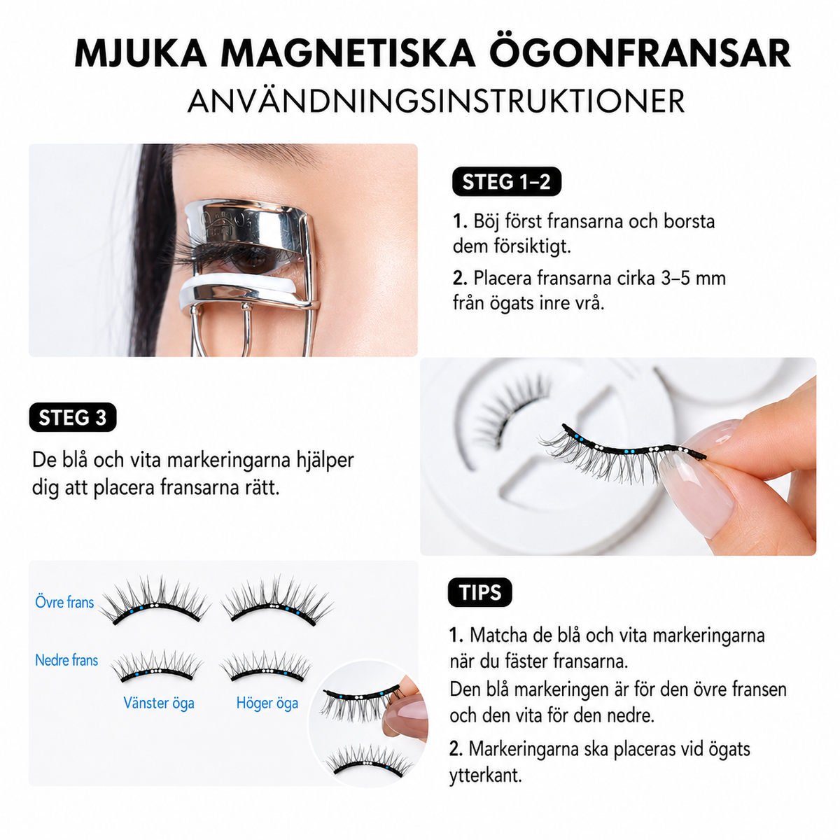 Magnetic False Eyelashes — easy to use every day