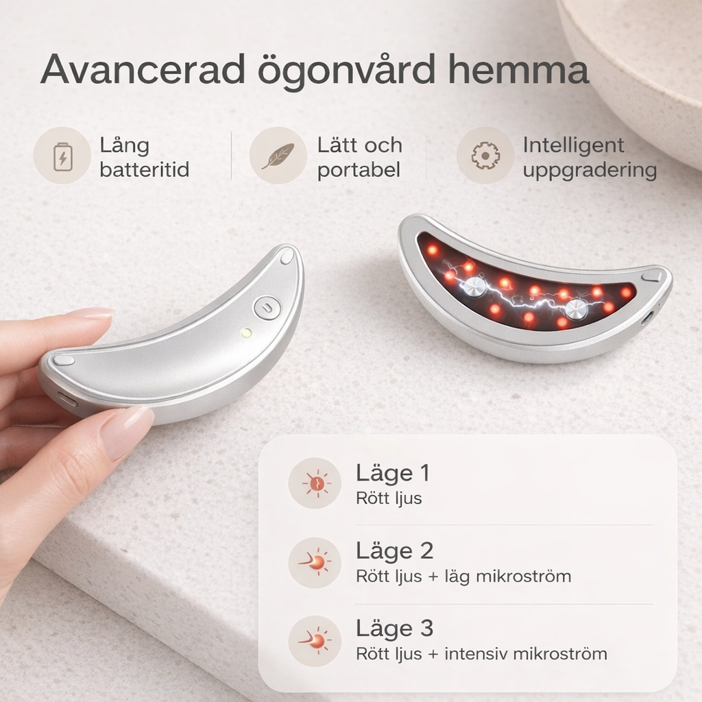 Electronic eye patches with red light and micro current - against dark circles