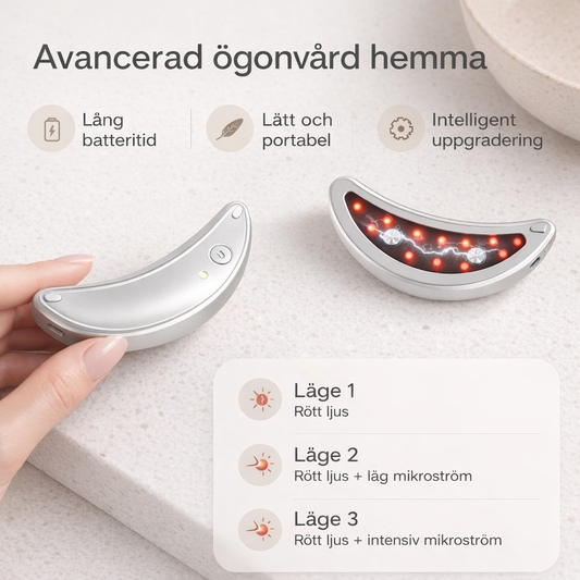 Electronic eye patches with red light and micro current - against dark circles