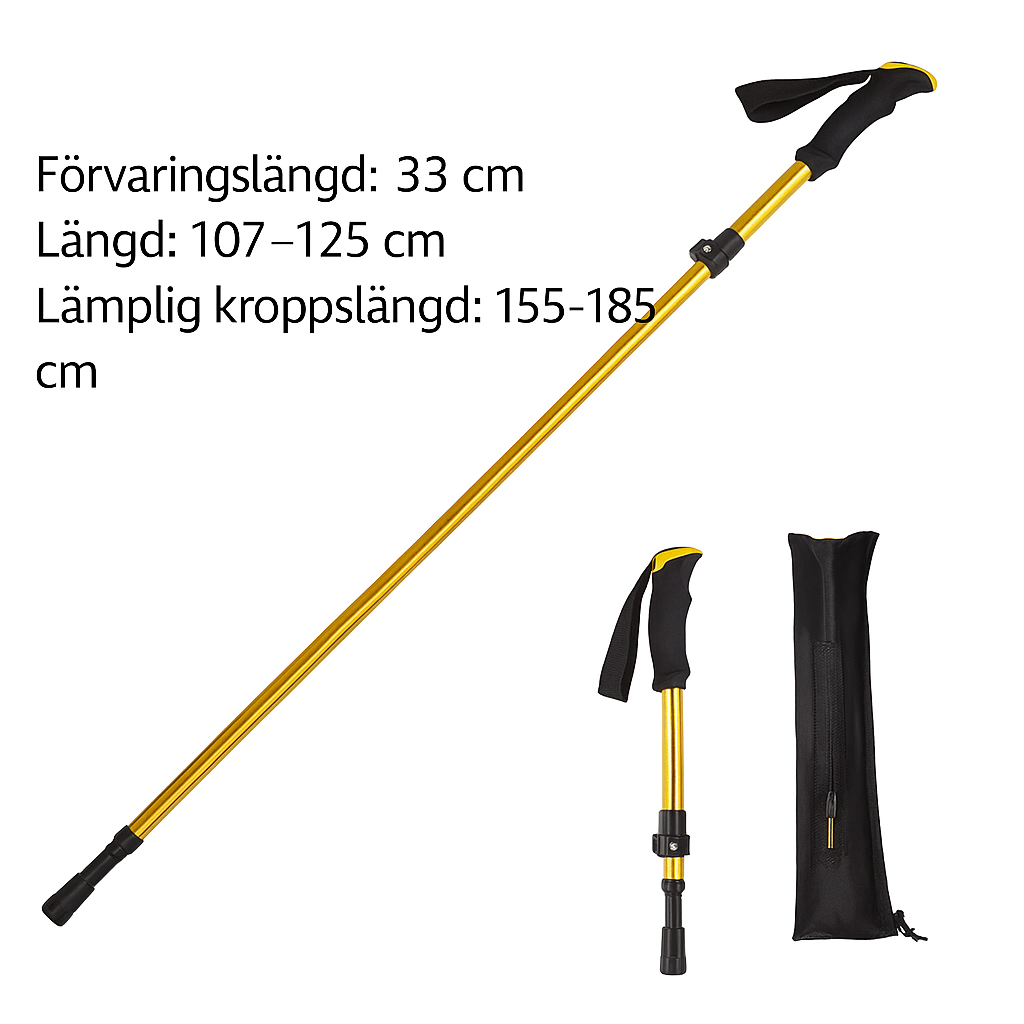 Collapsible walking sticks