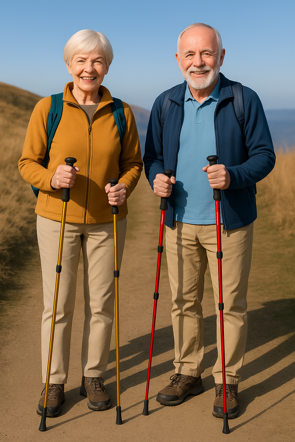 Collapsible walking sticks