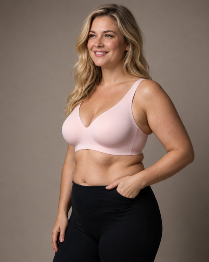 Extra Comfort - Strapless Push-Up Bra with Lift & Deep V-neckline