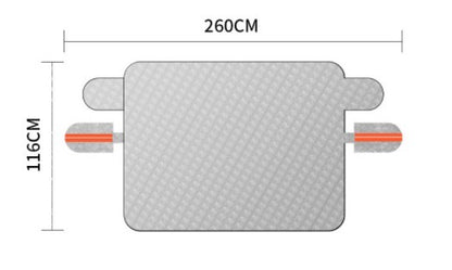 Premium magnetic snow and ice cover for car