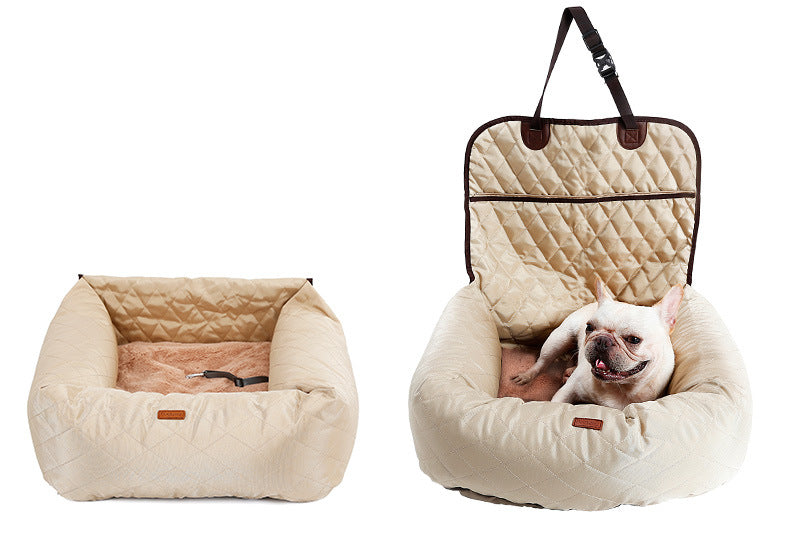 2-in-1 car seat cushion and dog bed