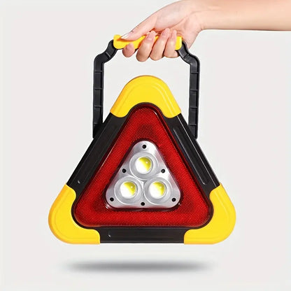 Led warning signal, with solar cell & rechargeable battery