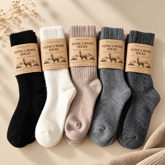 Alpaca Wool Socks - natural warmth for cold feet