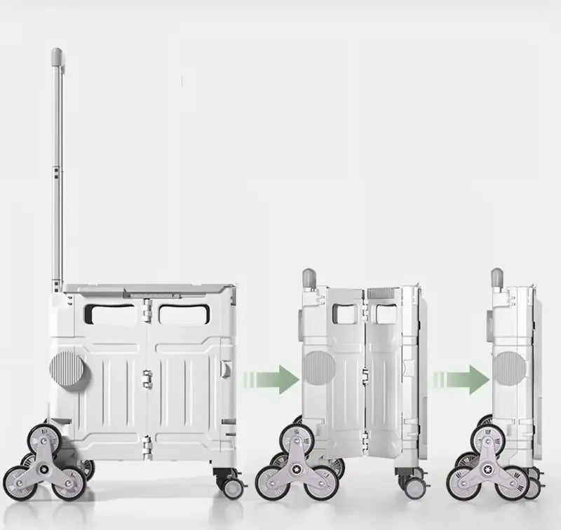 Collapsible Pull Cart with Stair Climber