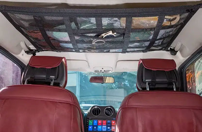 Storage net for the car's roof