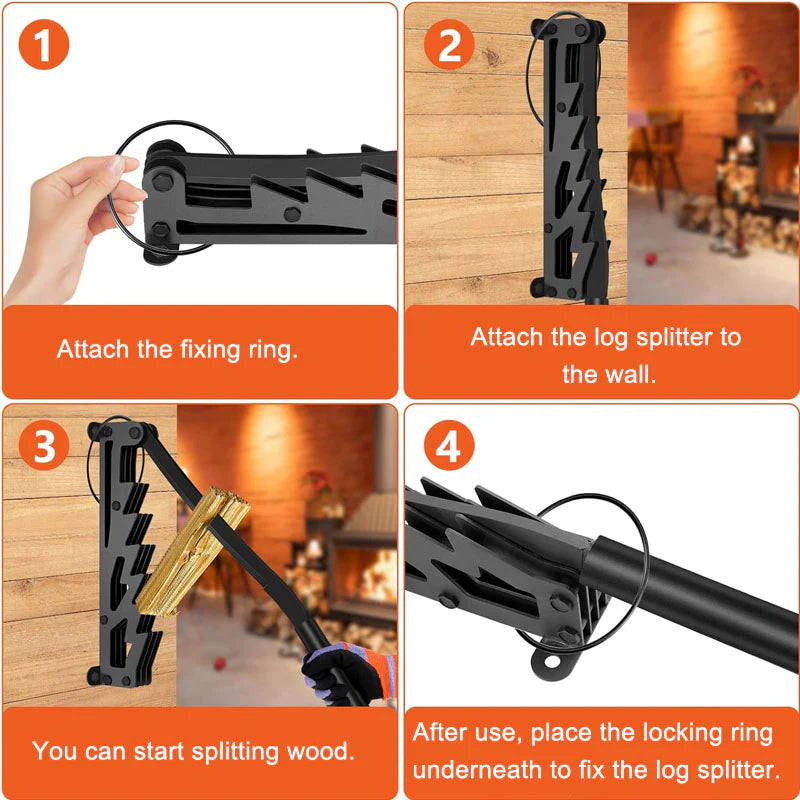 Wall-mounted Wood Splitter