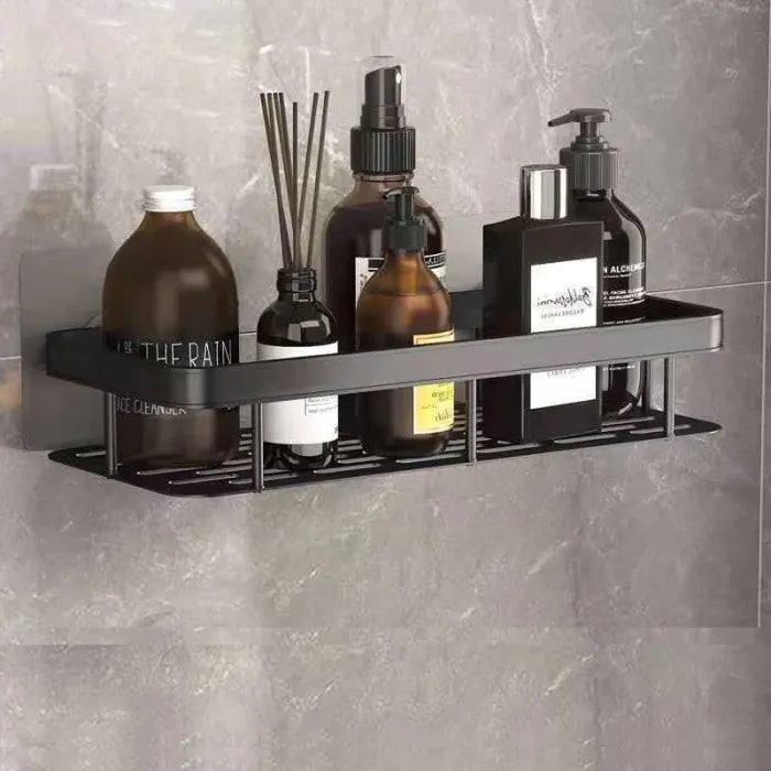Self-adhesive wall shelf without drilling - Stable storage for bathroom & kitchen