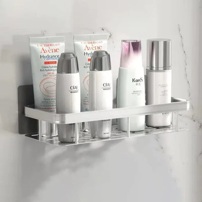 Self-adhesive wall shelf without drilling - Stable storage for bathroom & kitchen