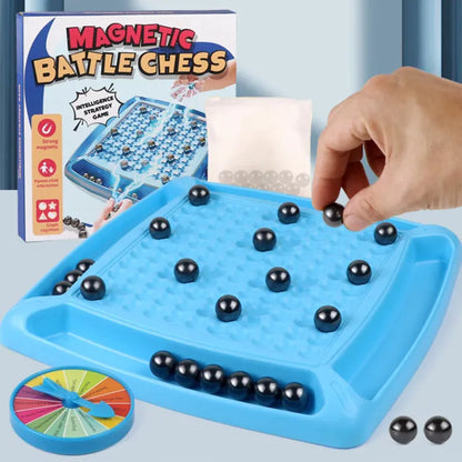 Magnetic Family Game - Magnetic Balls + Challenge Wheel