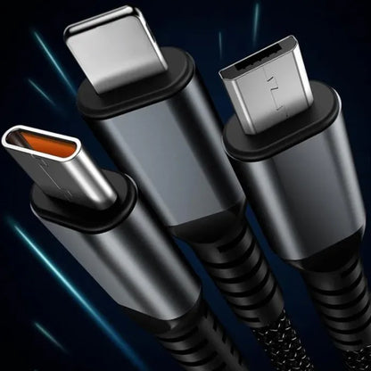 PowerMax 3-in-1 Fast Charger 100W Mobile Flat Laptop
