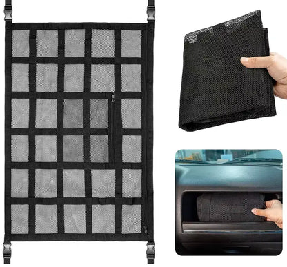 Storage net for the car's roof