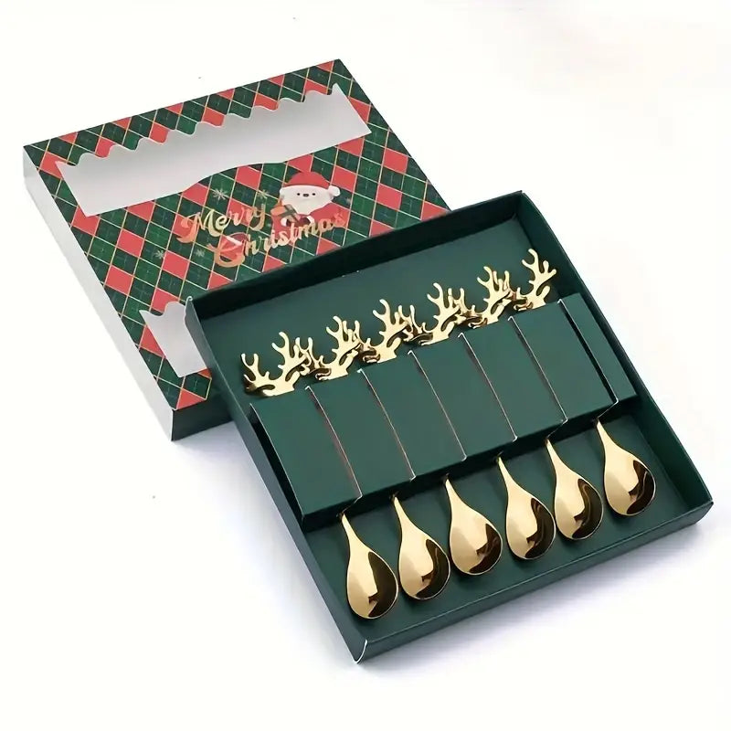 Christmas coffee spoon Moose