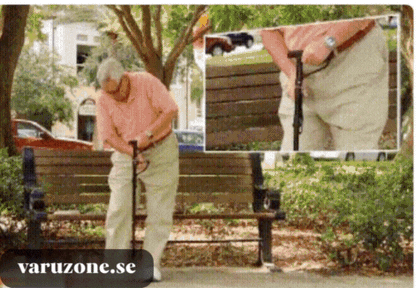 Anti-Fall Support Pole | With LED light, alarm, double handle & non-slip foot