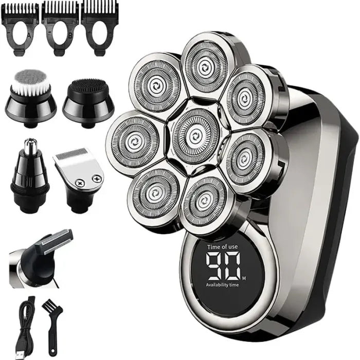 Exclusive 6-in-1 shaver - grooming kit for head and face